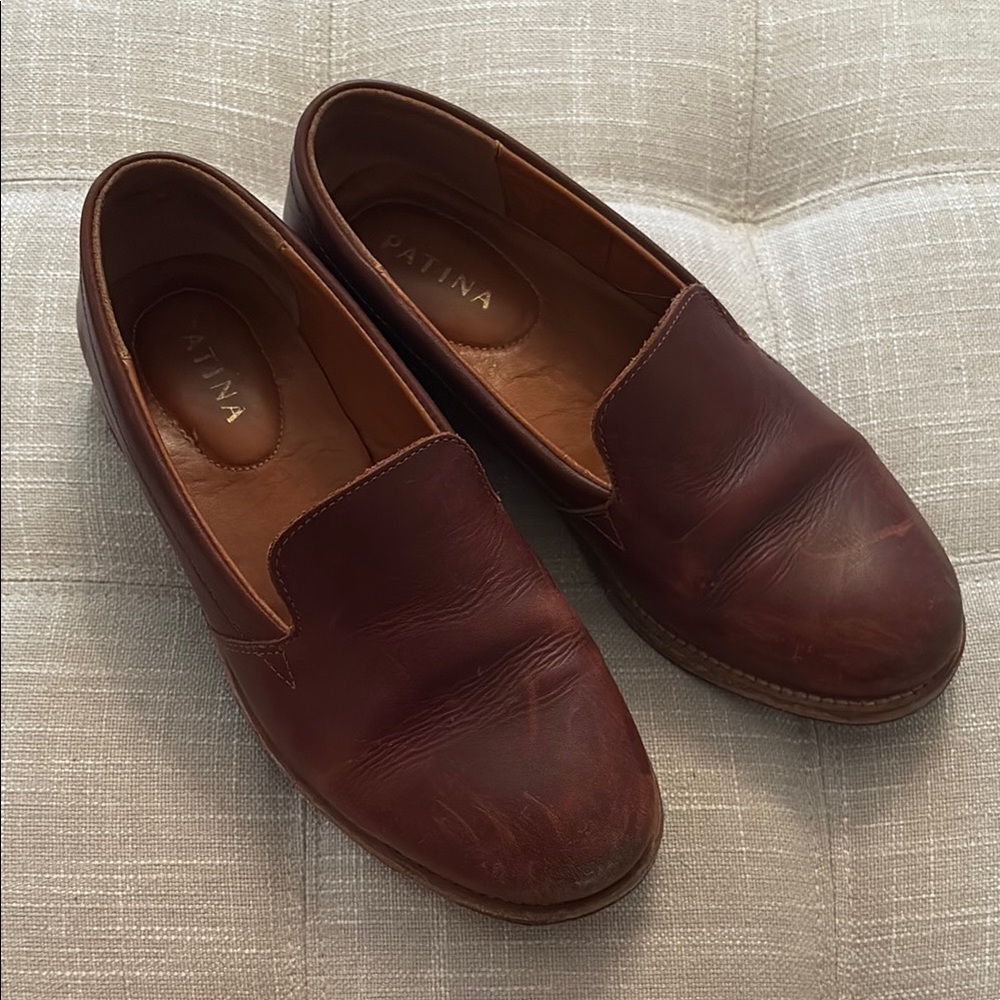 Portland Leather Brown Loafers Classic Flats
